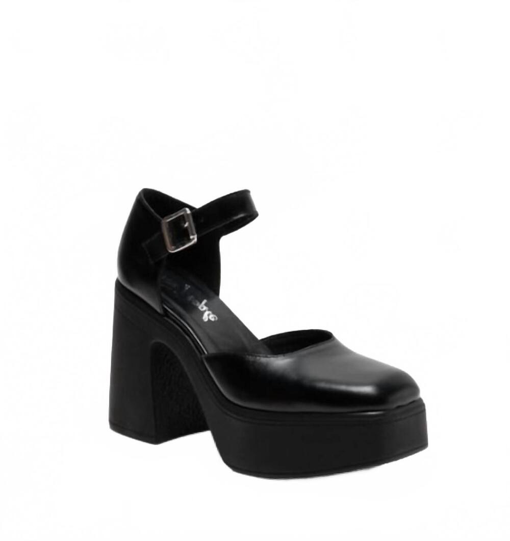NEW FREE PEOPLE women's gwen platform heels in black
